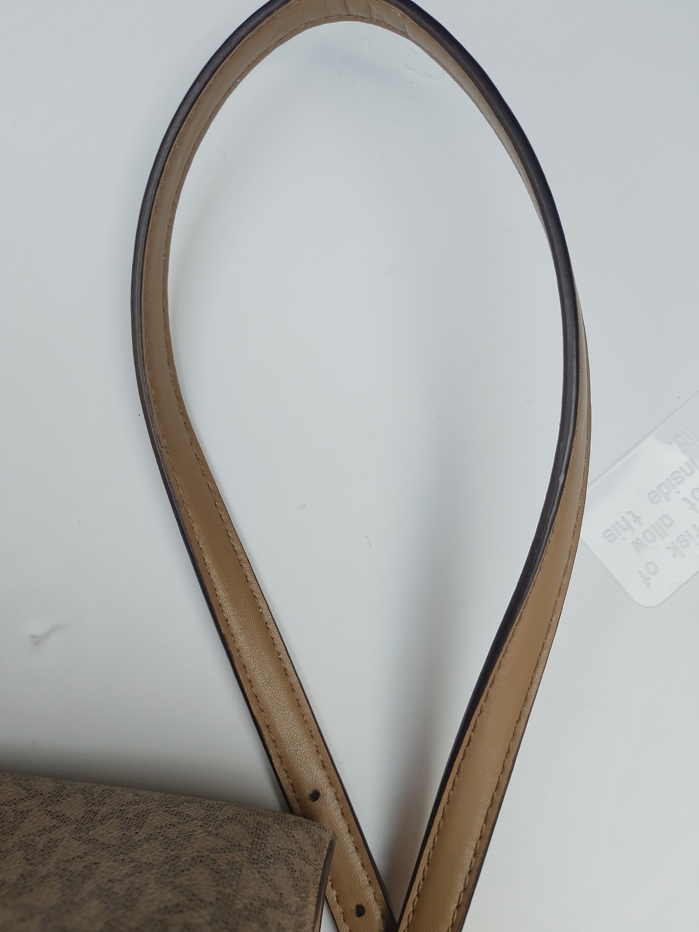 Michael Kors Jet Set Tan Signature Crossbody Bag - Picture 6 of 7